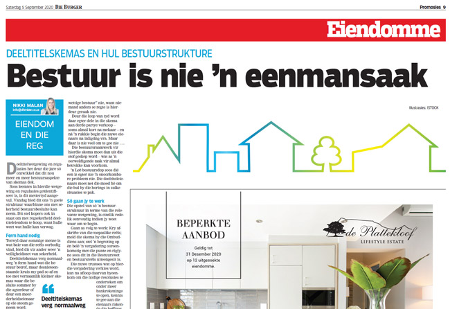 Bestuur is nie ’n eenmansaak