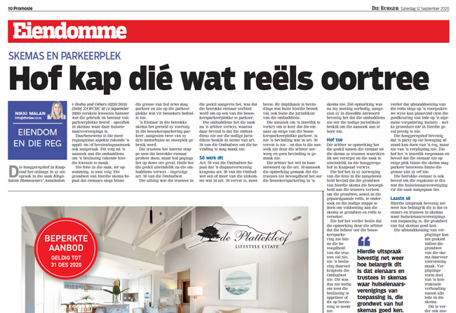 Hof kap dié wat reëls oortree