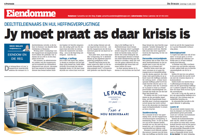 Jy moet praat as daar krisis is