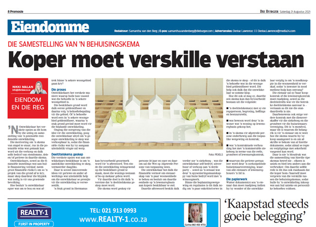 Koper moet verskille verstaan