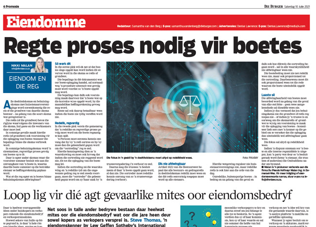 Regte proses nodig vir boetes