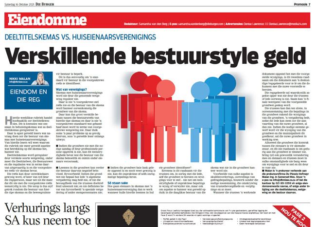 Verskillende bestuurstyle geld