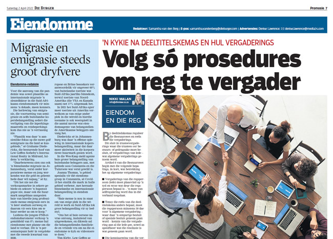 Volg so prosedures om reg te vergader